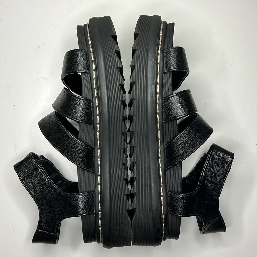 Sincerely Jules Model Daring Black Chunky Platform Sandals Women's Size 6 M - Picture 7 of 16